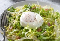 Lyonnaise Salad Recipe: Frisée, Bacon and Poached Egg