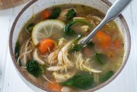 Zesty Lemon Chicken and Vegetable Soup Recipe