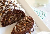 German Chocolate Cake Roll Recipe with Coconut Filling