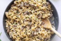 Creamy One-Pot Ground Beef Stroganoff Recipe