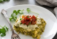 Cheesy Chicken Enchilada Casserole