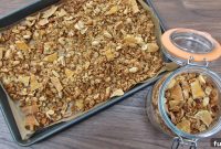 Peanut, Mango & Coconut Granola Recipe for Tropical Crunch
