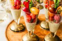 Crudité Cups with Fresh Pesto Dip for Entertaining