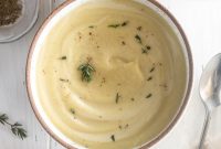 Creamy Roasted Parsnip Soup with Thyme