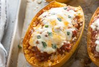 Cheesy Low-Carb Spaghetti Squash Lasagna Recipe