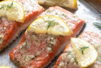 Pan-Seared Garlic Butter Salmon with Lemon
