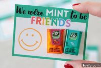 We Were Mint To Be Friends Printable Favor Cards