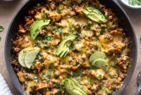 Cheesy Ground Beef Enchilada Casserole Recipe