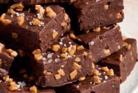 Homemade Dark Chocolate Toffee Fudge Recipe
