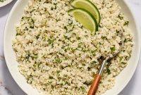 Zesty Cilantro Lime Cauliflower Rice Recipe