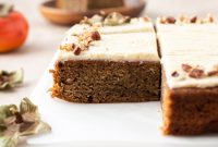 Moist Persimmon Cake with Brown Butter Orange Frosting Recipe