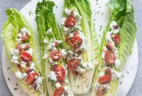 Romaine Wedge Salad Recipe with Bacon and Blue Cheese
