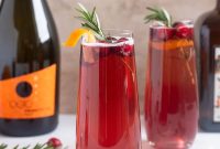 Sparkling Poinsettia Champagne Cocktail Recipe