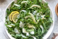 Crisp Arugula and Fennel Salad with Lemon Vinaigrette
