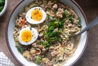 Homemade Ground Pork Ramen Recipe