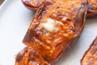 Roasted Sweet Potato Halves Recipe with Crispy Skins