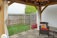 DIY No-Sew Patio Curtains Made from Drop Cloths