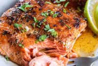 Blackened Salmon with Cajun Spice and Lemon Butter