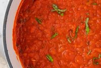Authentic Homemade Marinara Sauce Recipe