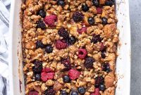Overnight French Toast Casserole with Berries