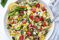Zesty Lemon Orzo Pasta Salad with Fresh Herbs