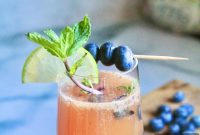 Mango Blueberry Gin Spritz — Refreshing Fruity Cocktail Recipe