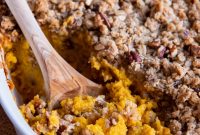 Butternut Squash Casserole with Crunchy Streusel Topping