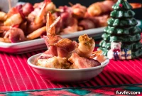 Chipotle Lime Bacon-Wrapped Shrimp Skewers with Zesty Dip