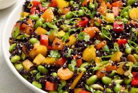 Asian Sesame Ginger Black Rice Salad