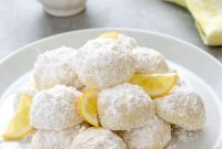 Meyer Lemon Kourabiedes Recipe: Greek Butter Cookies