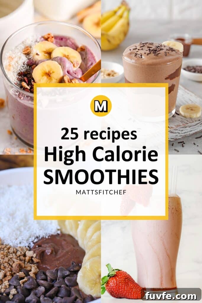 High Calorie Smoothies
