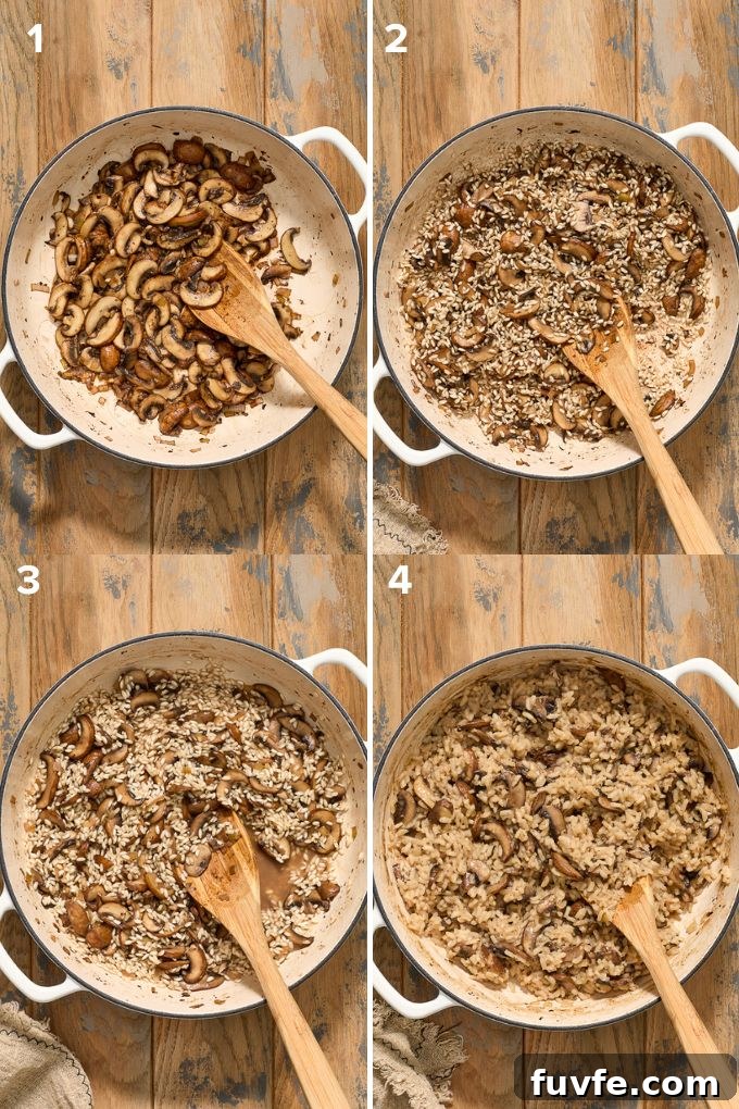 Red Wine Braised Beef Short Rib Risotto 6 How to make risotto with mushrooms.