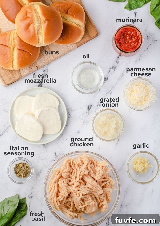Ground chicken burger ingredients