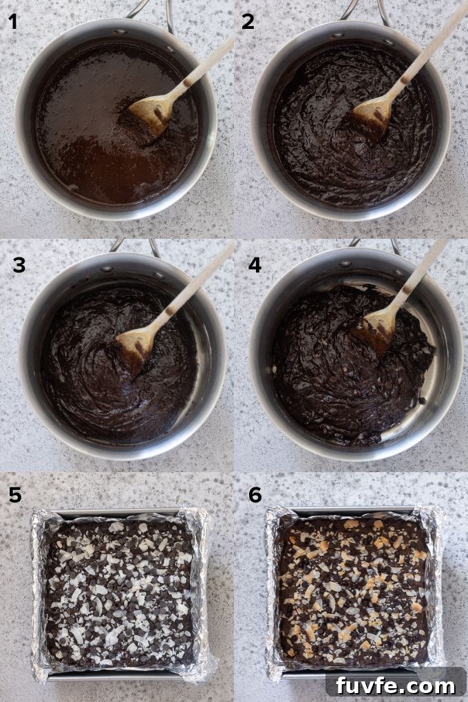 How to make coconut brownies