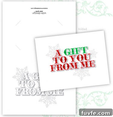A gift to you from me gift card holder.