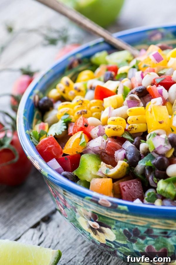 Cowboy caviar in a bowl