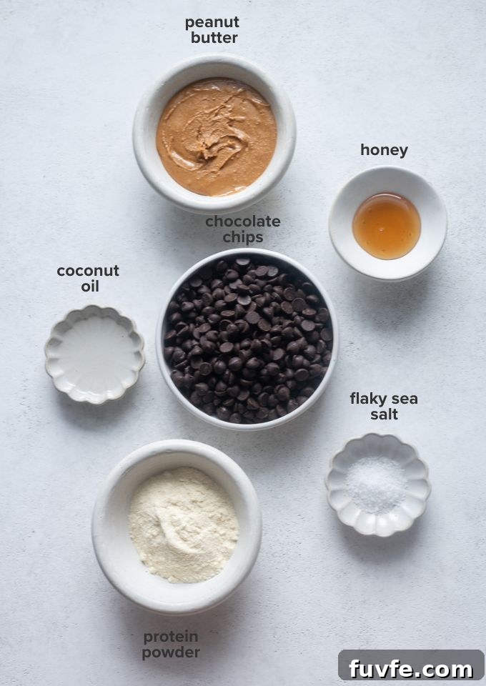 Homemade Protein Peanut Butter Cups 4 Protein peanut butter cups recipe ingredients.