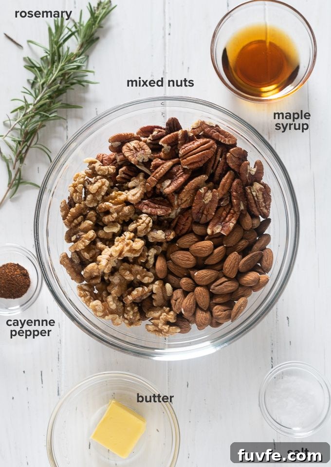 Roasted nuts recipe ingredients