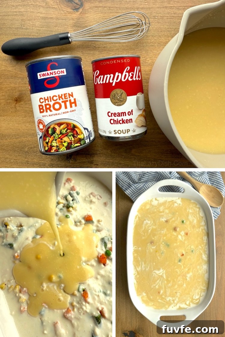 How to make chicken cobbler with step by step photos.