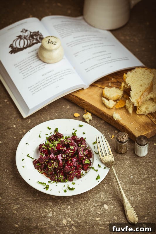 Beet and Mint Salad with Pomegranate Vinaigrette 2 Beetroot and mint salad with pomegranate dressing