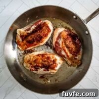 Capicola and Provolone Stuffed Chicken Breasts That Melt in Your Mouth 2 Pan with roasted chicken breasts stuffed with capicola and provolone cheese.