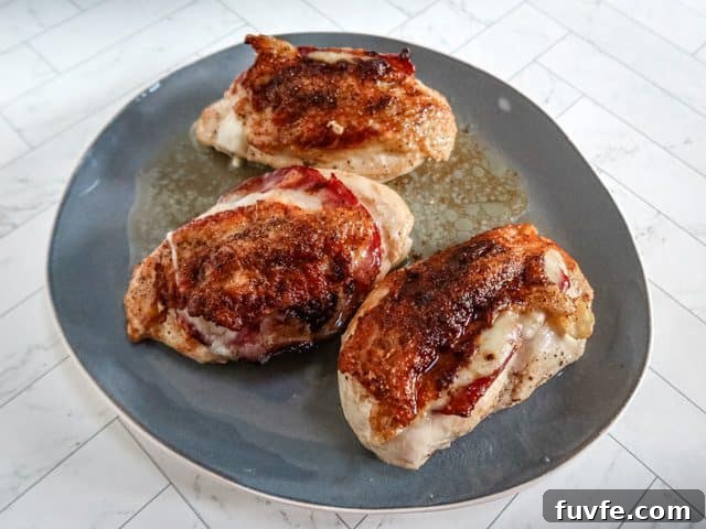 Capicola and Provolone Stuffed Chicken Breasts That Melt in Your Mouth 7 platter with capicola and provolone stuffed chicken breasts