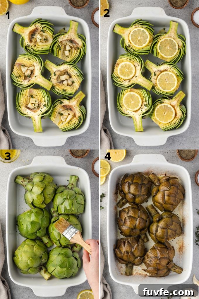 How to roast artichokes