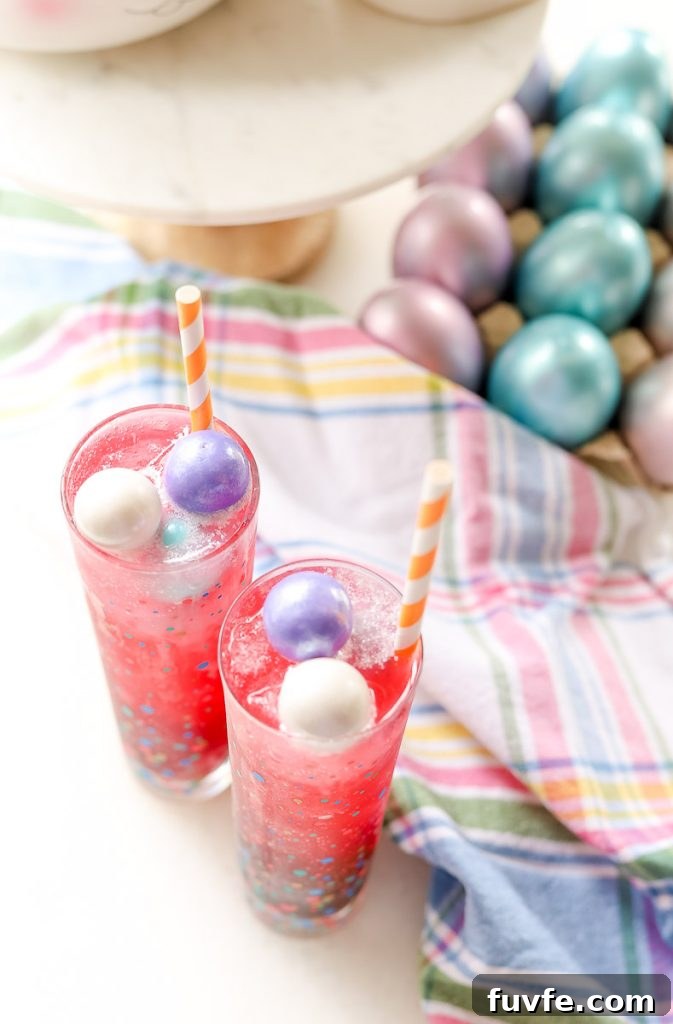Celebrate with our Easter mocktail this year. A beautiful and sweet mocktail that's perfect for Easter, spring brunch, baby showers, or just because you want a sweet new mocktail to try!