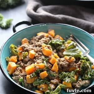 Ground Beef, Kale & Sweet Potato Skillet Recipe 2 Ground Beef, Kale & Sweet Potato Skillet