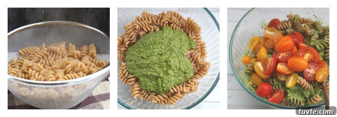 Cheesy Baked Pesto Pasta Casserole with Crispy Breadcrumbs 5 Baked Pesto Pasta Recipe-Step-1