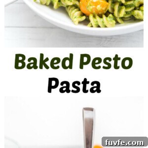 Cheesy Baked Pesto Pasta Casserole with Crispy Breadcrumbs 8 img 14732 7