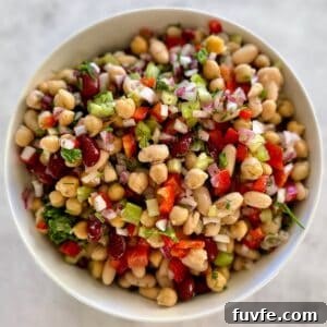 Oil-Free Bean Salad with Zesty Vinaigrette 10 three bean salad