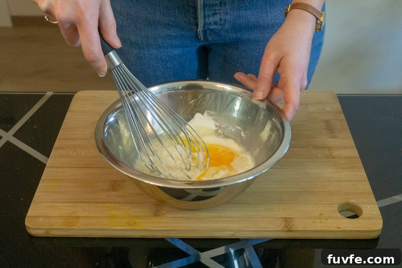 Armenian Gata (Nazook) Recipe: Traditional Sweet Pastry Guide 3 Mixing the wet ingredients