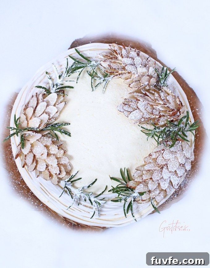 White Christmas Cake